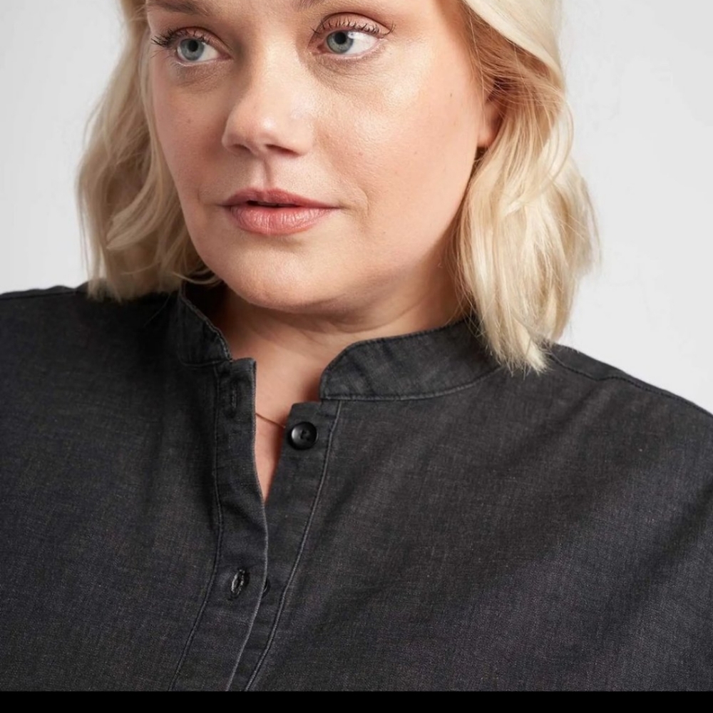 Universal Standard Hannah Denim Shirt Dress XS (10-12) - Picture 5 of 10